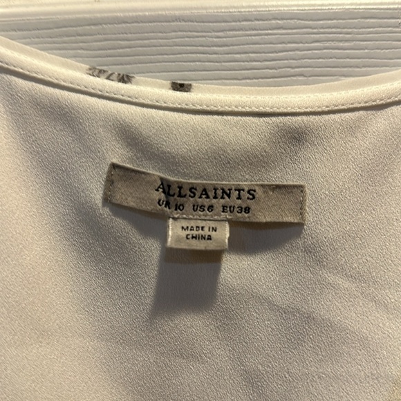 All Saints Zia Varanasi Floral Wrap Dress 6 - Picture 3 of 8